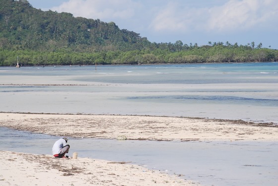 Anda Bohol man working