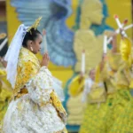 bohol philippines Colorful Sinulog festival dancers in traditional attire performing in Cebu City pex