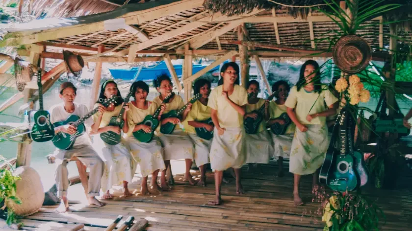 Loboc Church: Where Sacred Music Meets the River's Song 19 loboc rivercruise dancing with locals singing 07012 w400