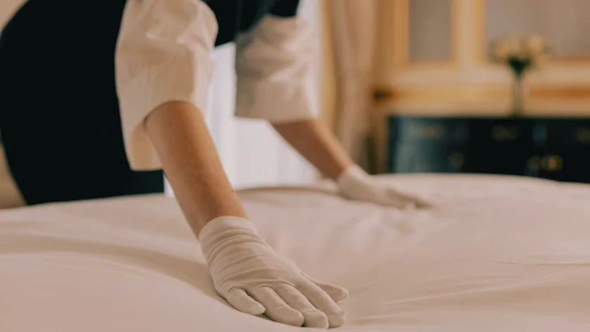 stock hotel view of bedrooms